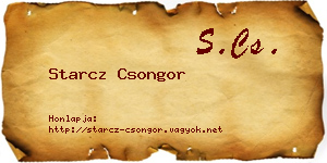 Starcz Csongor névjegykártya